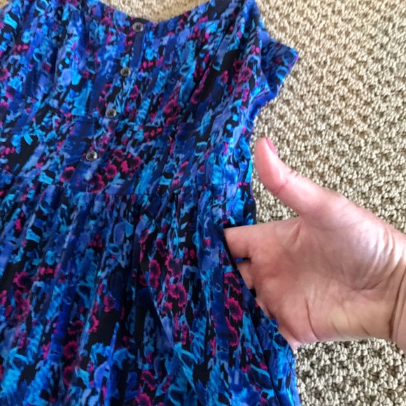 Express sundress in a fun blue print. Size XS - Picture 13 of 13